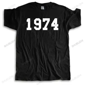 1974 College Style - Мужская футболка на 47-й день рождения в подарок - 10 цветов Мужская уникальная футболка с короткими рукавами O-образным вырезом