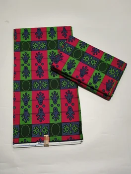 2023 Высококачественная африканская ткань Pagne Wax Print 6 ярдов 100% хлопок Мягкий африканский гарантированный настоящий воск Tissu для платьев