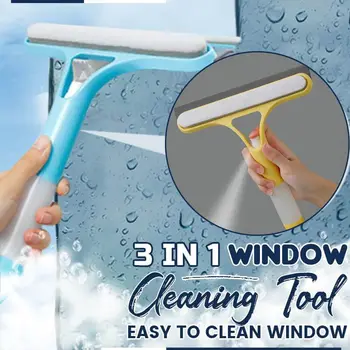  3 в 1 инструмент для мытья окон Набор оборудования для очистки автомобиля Крытый Открытый Скребок С Высокими Окнами С Спреем Для Мойки Автомобиля