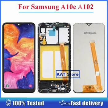 5.8 '' для Samsung Galaxy A10E A102 SM-A102U SM-A102F / DS ЖК-дигитайзер Полная сборка с заменой рамы