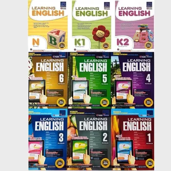 9 книг в комплекте Новая начальная школа 1-6 класс Приложение к обучению английскому языку Сингапурская рабочая тетрадь по английскому языку Изучение английского языка Горячий учебник