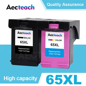 Aecteach Новая версия Струйный картридж 65XL для HP 65 XL Картридж для HP65XL Для HP65 Для HP Envy 5010 5020 5030 5032 5034 5052