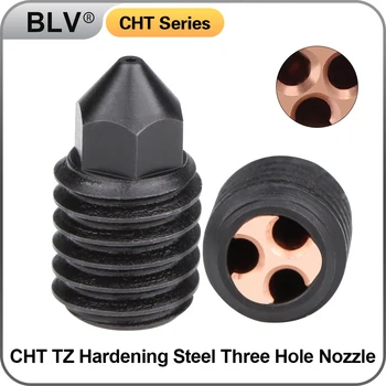 BLV® Сопло из закаленной стали с тремя отверстиями, совместимое с TZ HOTEND/TZ2.0 HOTEND