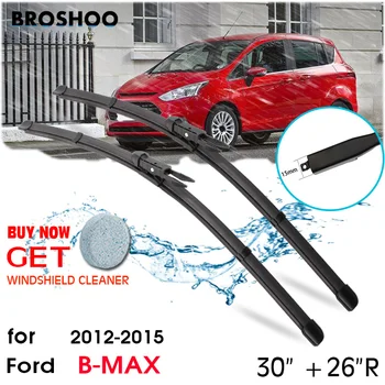 BROSHOO Авто Очистите щетку стеклоочистителя из натурального каучука для Ford B Max 2012 2013 2014 2015 Fit Зажимной язычок Аксессуары для рук