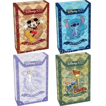 Card Fun Disney Cards 100th Anniversary Collection Cards Сумочка Коробка Frozen Stitch Zootopia Paper Hobby Детские подарки Игрушки