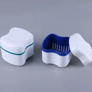  Care Держатель для зубных протезов с висячей сеткой Фиксатор для зубных протезов Коробка для хранения вставных зубов Контейнер для каппы Органайзер для чистки зубов