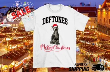 Deftones Счастливого Рождества Тяжелый хлопок Белый S-5XL Рубашка унисекс C2303 с длинными рукавами
