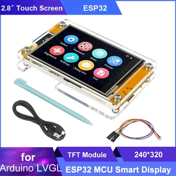 ESP32 2,8-дюймовый сенсорный экран для Arduino LVGL WIFI и Bluetooth Board240 * 320 Smart Display Screen TFT ЖК-модуль с бесплатными учебными пособиями