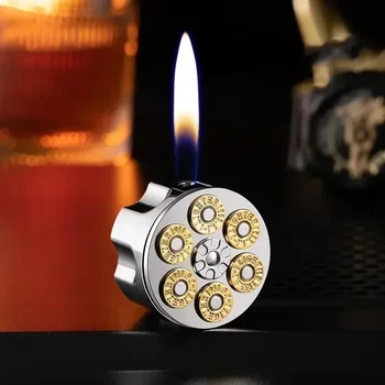  Fantasy Бутан Газ Открытое ПламяПерсонализированная Новая Креативность Револьвер Стиль Зажигалка Стиль