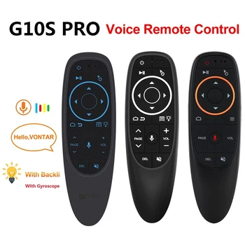 G10S / G10S Pro Fly Air Mouse Беспроводная мини-гироскопическая мышь 2,4 ГГц Пульт дистанционного управления для Android Tv Box с голосовым управлением для игры с гироскопическими датчиками