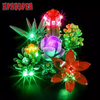 Hprosper LED Light для декоративной лампы 10309 Creator Succulents с батарейным отсеком (не включает строительные блоки Lego)