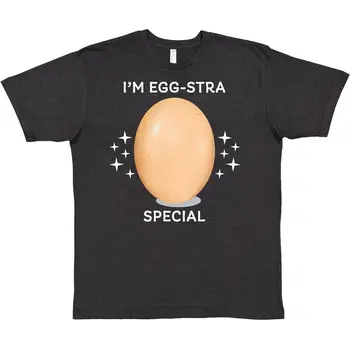 Inktastic Im EggStra Special с футболкой с яйцом и блестками Мировой рекорд Egg-stra