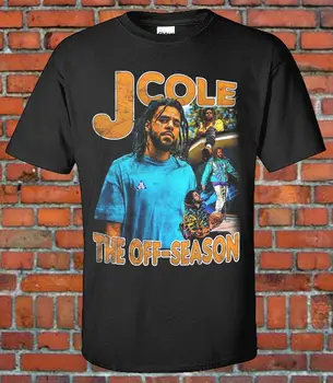 J. Cole Off Сезон 90-х Бутлег Футболка Хип-хоп Легенда с длинными рукавами
