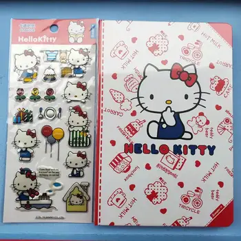 Kawaii Sanrio Hello Kitty A5 Блокнот Аниме Фигурка Набор Наклейка Пенал Несколько Стилей Школьные Принадлежности Ребенок Подарок На День Рождения