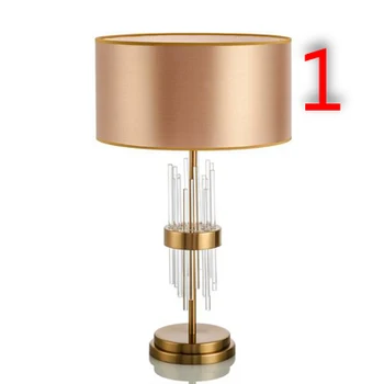 Light 2534 роскошная постмодернистская американская настольная лампа декоративная прикроватная лампа для спальни европейская креативная простая теплая свадебная жизнь ro
