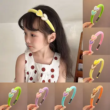 Love Hear Дети любят Hear Повязка для волос Корейский красочный детский оголовье Заколка Конфеты Цвет Свежие волосы Повязка Девушки