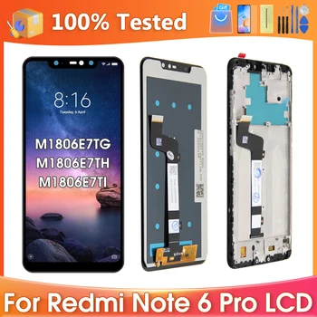 Note 6 Pro для оригинального экрана для Xiaomi Redmi Note 6 Pro M1806E7TG M1806E7TH ЖК-дисплей Сенсорный экран Дигитайзер Детали в сборе