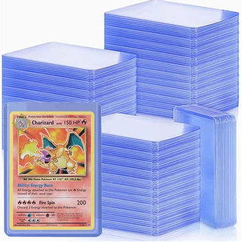 Pokemon Card Protector Рукава Прозрачные бейсбольные карточки Yugioh Жесткий пластиковый протектор Дисплей Папка для альбома Держатель папки для игр
