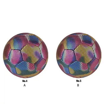  PU Светящийся футбольный мяч для ночных футбольных матчей Модный узор Футбольные тренировки