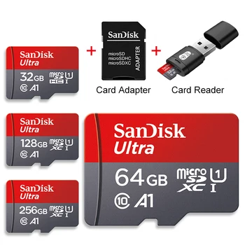 Ultra Micro tf SD 128 ГБ 32 ГБ 64 ГБ 256 ГБ Micro SDCard SD/TF Карта памяти 32 64 128 ГБ miniSD для устройства чтения карт USB2.0