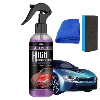 Автомобиль с высокой степенью защиты SprayWash Fortify 3 в 1 Quick Coat Polish Sealer Spray Car Nano Ceramic Coating Polishing Spraying Wax инструмент