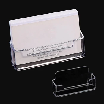 Акриловый прозрачный настольный держатель визитных карточек Место держателя карты Полка Коробка