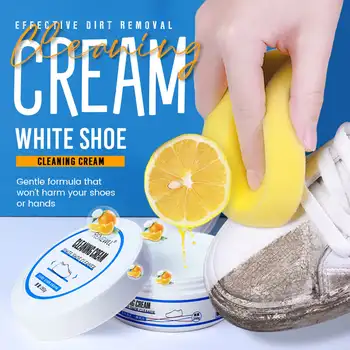Белый крем для чистки обуви Многофункциональная очистка, осветление, отбеливание и пожелтение Уход за спортивной обувью Дропшиппинг