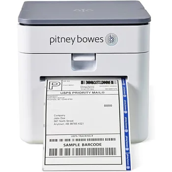 Беспроводной принтер этикеток Pitney Bowes со встроенными весами, премиум и доверие, инструмент для определения размеров, автоматический резак этикеток