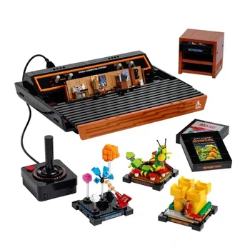 В НАЛИЧИИ Творчество Atari 2600 Строительные блоки Модель Fit 10306 MOC Винтажная игровая консоль Кирпичи Игрушки для мальчиков Подарочный набор на день рождения