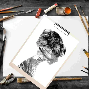  Деревянная доска для рисования студентов Зажим для рисования - 8K 30 см x 40 см