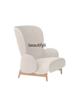 Диван Северный стиль Дом Одноместный стул для отдыха Ленивый диван Спальня Кресла с откидной спинкой для спальни Мебель для туалетных столиков