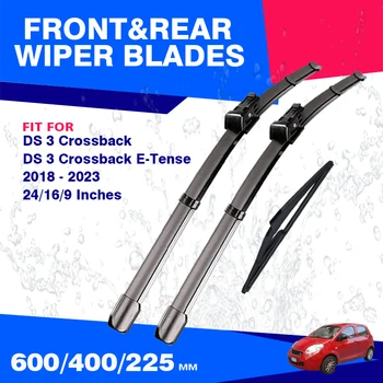 Для DS 3 Crossback 2018 - 2023 E-Tense Передний задний стеклоочиститель Набор щеток стеклоочистителя Автомобильные аксессуары Окно лобового стекла 2020 2021 2022