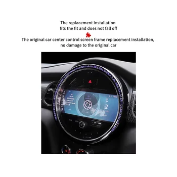 Для экрана центральной консоли MINI Cooper F55 F56 Декоративная рамка для Mini F57 Крышка центрального управления автомобиля 2014- 2022 8,8 дюйма