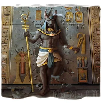Занавеска для душа короля египетской культуры от Ho Me Lili Водонепроницаемая ткань из полиэстера Удлиненные украшения для ванной комнаты