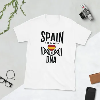 Испания в моей ДНК Родная испанская родословная Любовь Испания Футболка унисекс с коротким рукавом