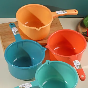  Кухонные пластиковые совки для воды Прочный большой ковш для мытья овощей с защитой от падения Детский ковш для ванны Шампунь Ковш для воды