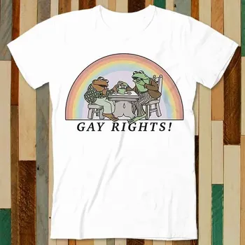 Лягушка и жаба Говорят Права геев ЛГБТ Гордая футболка Взрослый