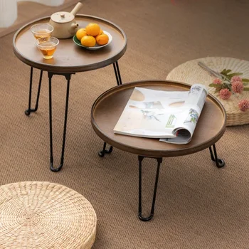 мини мебель Японский столик Изделия из бамбука Мебель для гостиной складной журнальный столик Откидной приставной столик