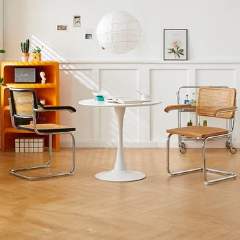 Мобильные стулья для гостиной для взрослых Мода Парикмахерский пол Бесплатная доставка Обеденные стулья Удобная дизайнерская мебель для дома Para Sala