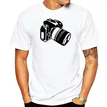 Мужская футболка Лето 100% хлопок Топы Крутая футболка SLR Камера Фотография Ломо Винтаж Ретро Хипстер Сцена Футболки Для Мужчин