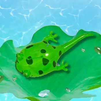 мультяшное животное светящаяся лягушка надувная игрушка с мигающим светом светящийся головастик лягушка модель прыгающая лягушка игрушка пвх малыши