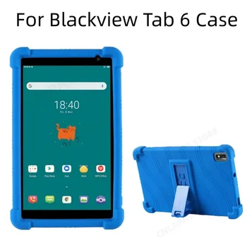 Мягкая силиконовая крышка для чехла Blackview Tab 6 Детская безопасность 8 дюймов Подставка для планшета Футляр Funda