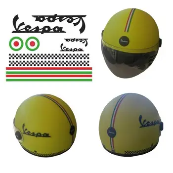 Наклейка на мотоциклетный шлем Для Vespa piaggio gts gtv Spring 50 125 150 200 250 300 300 водонепроницаемая красочная декоративная ретро-пленка