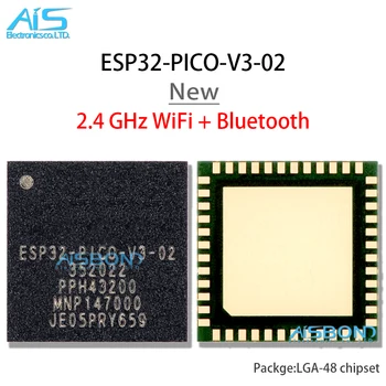 Новый ESP32-PICO-V3-02 ESP32 LGA-48 Wi-Fi + Bluetooth 8 МБ 32-битный двухъядерный микроконтроллер чип IC