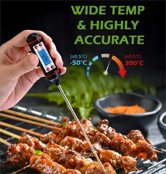  Новый термометр для мяса Кухня Цифровое приготовление пищи Зонд для приготовления пищи Электронные инструменты для приготовления барбекю Измеритель температуры Измерительный инструмент