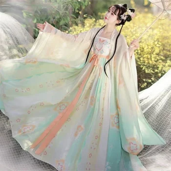 Ханьфу Традиционное Платье Женщины Древний Китайский Ханьфу Набор Косплей Костюм Винтаж Вечеринка Ханьфу Платье