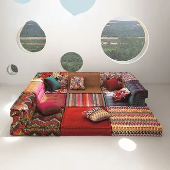 Цветной диван Многокомбинация Вилла Гостиная Французский B & B Большая квартира Дизайнер Маджонг Диван