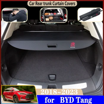 Шторка багажника автомобиля для аксессуаров BYD Tang BYD Tan EV 2018 ~ 2023 Крышка багажника автомобиля Задняя шторка Выдвижные космические аксессуары