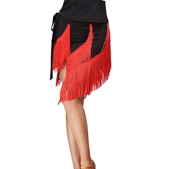 Юбка для латиноамериканских танцев взрослая женская юбка весна новая латинская юбка юбка сумка хип кисточка юбка тренировочная одежда